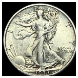 1933-S Silver Walking Liberty Half Dollar  CLOSEL
