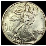 1939-S Silver Half Dollar Walking Liberty UNCIRCUL