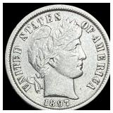1897 Barber Dime NEARLY UNCIRCULATED