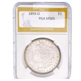 1899-O Morgan Silver Dollar PGA MS65