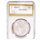 1896-O Morgan Silver Dollar PGA MS61