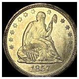 1857 Seated Liberty Quarter HIGH GRADE