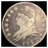 1812 Capped Bust Half Dollar NEARLY UNCIRCULATED