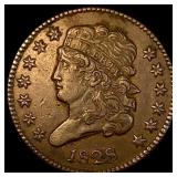1828 Copper Half Cent CLOSELY UNCIRCULATED