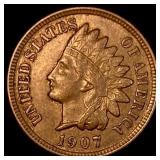 1907 Indian Head Cent CLOSELY UNCIRCULATED