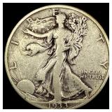 1933-S Silver Walking Liberty Half Dollar NEARLY U