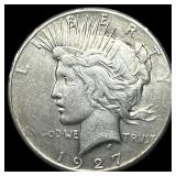 1927-S Silver Peace Dollar NEARLY UNCIRCULATED