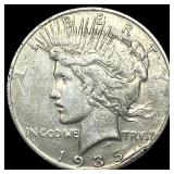 1935 Silver Peace Dollar NEARLY UNCIRCULATED