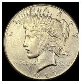 1927 Silver Peace Dollar CLOSELY UNCIRCULATED