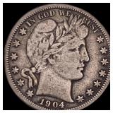 1904-O Silver Barber Half Dollar LIGHTLY  CIRCULA