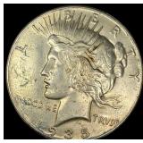 1935 Silver Peace Dollar NEARLY UNCIRCULATED