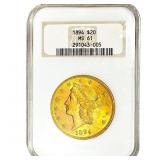 1894 $20 Gold Double Eagle NGC MS61