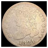 1821 Capped Bust Dime LIGHTLY CIRCULATED