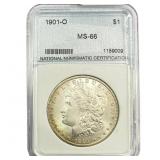 1901-O Morgan Silver Dollar NNC MS66