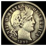 1892-O Silver Barber Dime NEARLY UNCIRCULATED