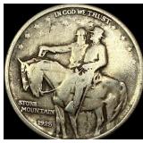 1925 Silver Stone Mountain Half Dollar NICELY CIRC