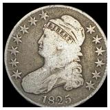 1825 Capped Bust Half Dollar LIGHTLY CIRCULATED