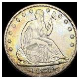 1874 Arrows Seated Liberty Half Dollar NEARLY UNCI