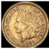 1863 Indian Head Cent CHOICE AU