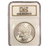 1881-S Morgan Silver Dollar NGC MS64