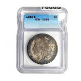 1883-S Morgan Silver Dollar ICG AU53
