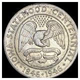 1946 Iowa Statehood Centennial Silver Half Dollar