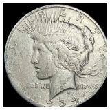 1934 Peace Silver Dollar NEARLY UNCIRCULATED