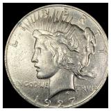 1927 Peace Silver Dollar NEARLY UNCIRCULATED