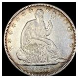 1871 Silver Half Dollar (Seated Liberty) CLOSELY U