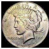 1935 Silver Peace Dollar CHOICE AU