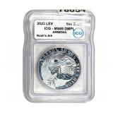 2023 Lev Armenia 1oz Silver 500 Dram ICG MS69 DMPL
