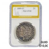 1889-CC Morgan Silver Dollar PGA VF30