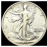 1917 Walking Liberty Half Dollar NEARLY  UNCIRCUL