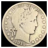 1915 Silver Barber Half Dollar NICELY CIRCULATED