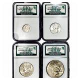 [4]1922-1963 United States Type Set 10C-$1  UNC