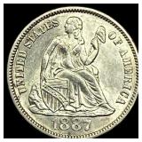 1887 Seated Liberty Dime UNCIRCULATED
