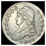 1812 Capped Bust Half Dollar NEARLY UNCIRCULATED