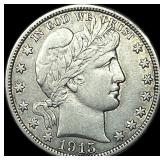 1915-S Silver Barber Half Dollar CLOSELY  UNCIRCU