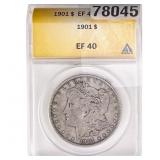 1901 Morgan Silver Dollar ANACS EF40