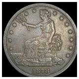 1878-S Silver Trade Dollar NEARLY UNCIRCULATED