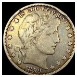 1899-O Silver Barber Half Dollar NEARLY UNCIRCULAT