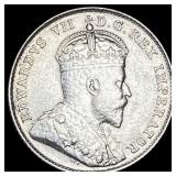 1909 Canada Silver 10 Cents CHOICE AU