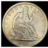 1866-S Seated Liberty Half Dollar HIGH GRADE