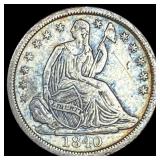 1840-O Silver Half Dime NEARLY UNCIRCULATED