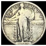1917-D Silver Standing Liberty Quarter LIGHTLY CIR