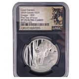 2024 Canada 1oz Silver $20-Cougar NGC PF70 Ultra C