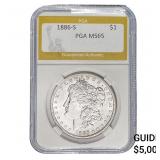 1886-S Morgan Silver Dollar PGA MS65