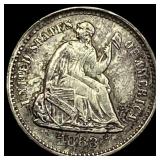 1868-S Silver Half Dime CHOICE AU