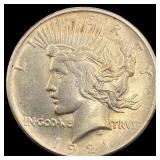 1921 Silver Peace Dollar CLOSELY UNCIRCULATED