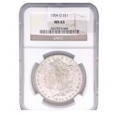 1904-O Morgan Silver Dollar NGC MS63
